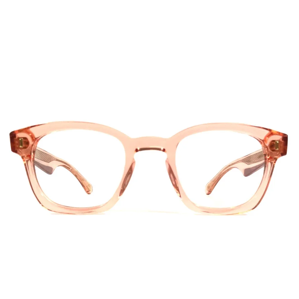 Alfred Kerbs Eyeglasses Frames AMERICA OR Clear Orange Square Full Rim 48-24-140